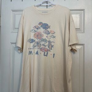Maui Graphic Tee - Cream